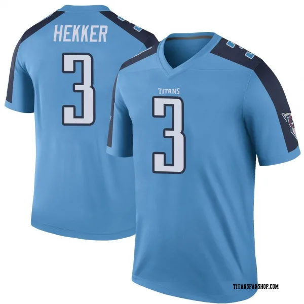 Men's Johnny Hekker Tennessee Titans Legend Light Blue Color Rush Jersey