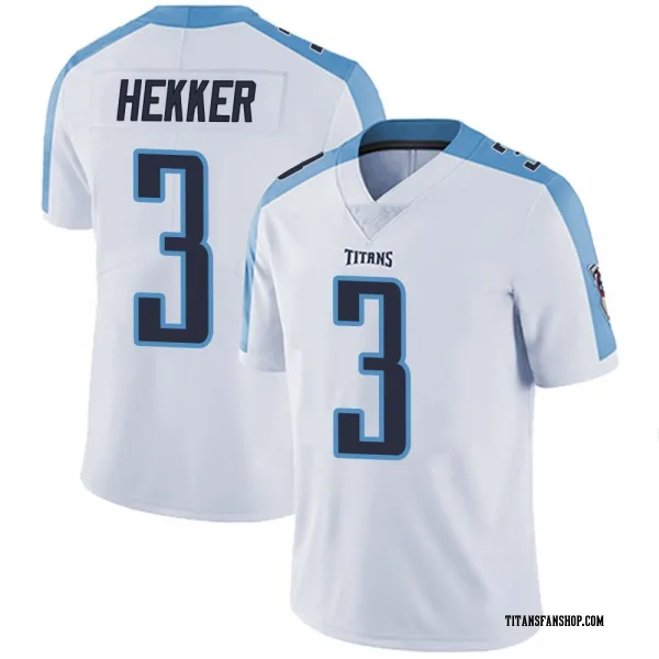 Men's Johnny Hekker Tennessee Titans Limited White Vapor Untouchable Jersey