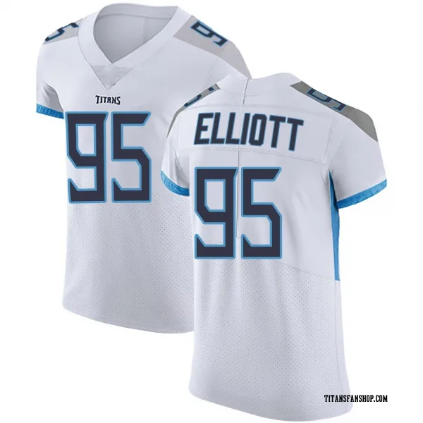 Men's Jordan Elliott Tennessee Titans Elite White Vapor Untouchable Jersey