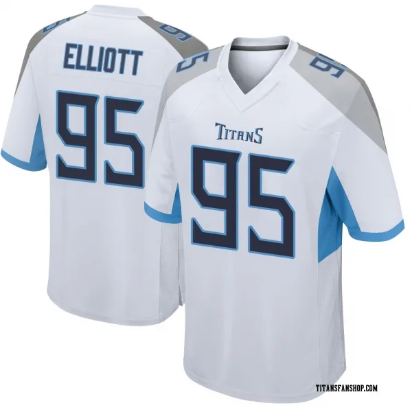 Men's Jordan Elliott Tennessee Titans Game White Jersey