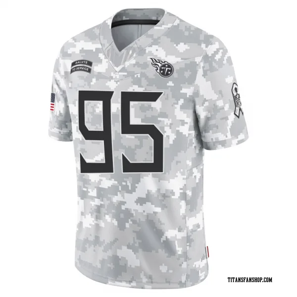 Men's Jordan Elliott Tennessee Titans Limited Arctic Camo 2024 Salute to Service Jersey