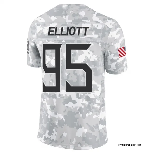 Men's Jordan Elliott Tennessee Titans Limited Arctic Camo 2024 Salute to Service Jersey