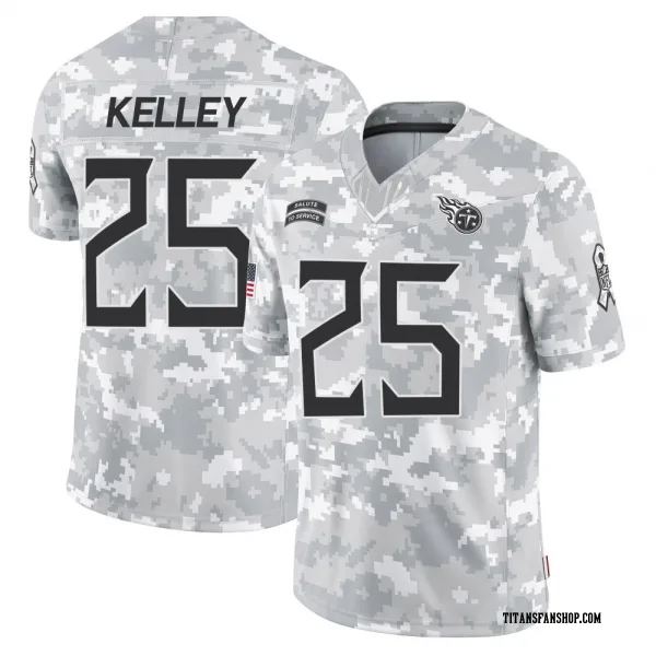 Men's Joshua Kelley Tennessee Titans Limited Arctic Camo 2024 Salute to Service Jersey