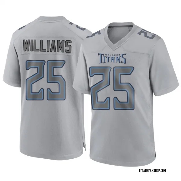 Men's Joshua Williams Tennessee Titans Game Gray Atmosphere Fashion Jersey