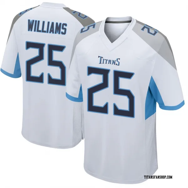 Men's Joshua Williams Tennessee Titans Game White Jersey