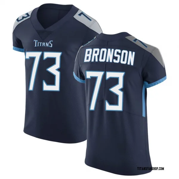 Men's Josiah Bronson Tennessee Titans Elite Navy Vapor Untouchable Jersey