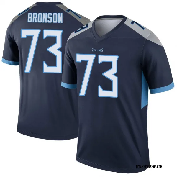 Men's Josiah Bronson Tennessee Titans Legend Navy Jersey