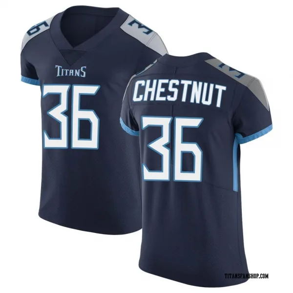 Men's Julius Chestnut Tennessee Titans Elite Navy Vapor Untouchable Jersey
