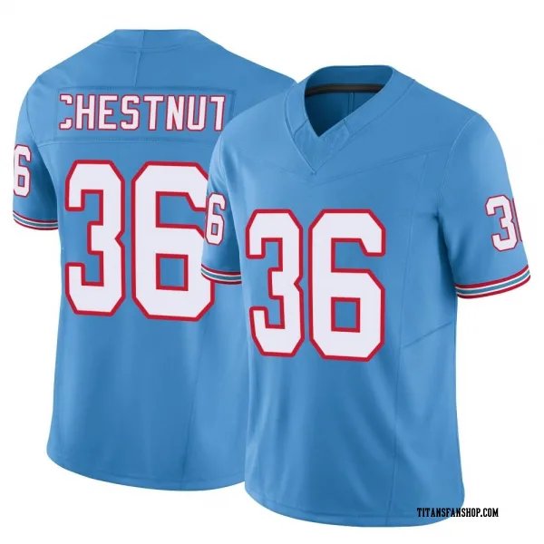 Men's Julius Chestnut Tennessee Titans Limited Light Blue Vapor F.U.S.E. Jersey