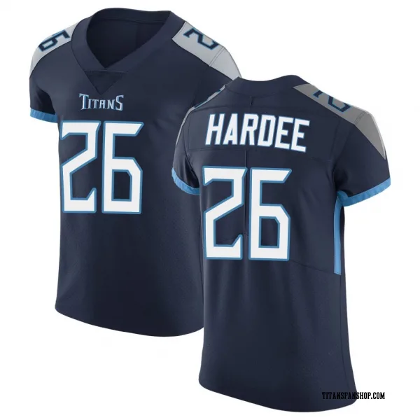 Men's Justin Hardee Sr. Tennessee Titans Elite Navy Vapor Untouchable Jersey