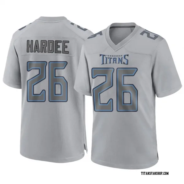 Men's Justin Hardee Sr. Tennessee Titans Game Gray Atmosphere Fashion Jersey