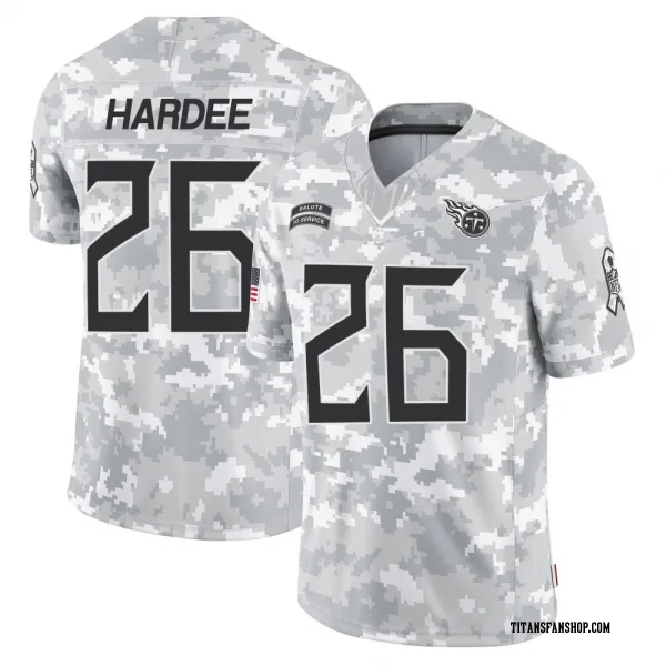 Men's Justin Hardee Sr. Tennessee Titans Limited Arctic Camo 2024 Salute to Service Jersey
