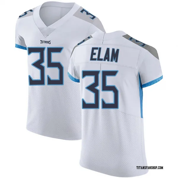 Men's Kaiir Elam Tennessee Titans Elite White Vapor Untouchable Jersey