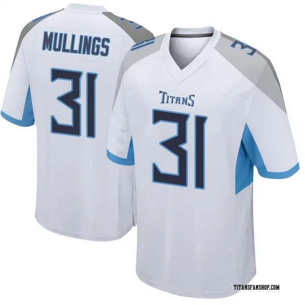 Men's Kalel Mullings Tennessee Titans Game White Jersey