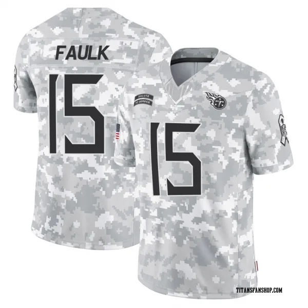 Men's Keldric Faulk Tennessee Titans Limited Arctic Camo 2024 Salute to Service Jersey