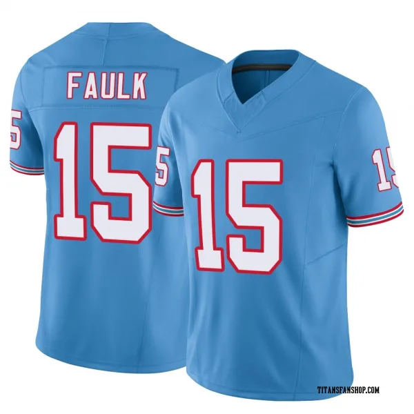 Men's Keldric Faulk Tennessee Titans Limited Light Blue Vapor F.U.S.E. Jersey