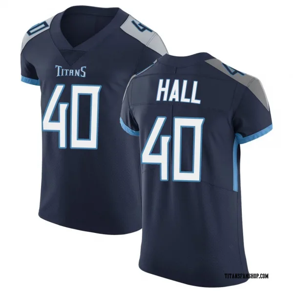 Men's Kemon Hall Tennessee Titans Elite Navy Vapor Untouchable Jersey