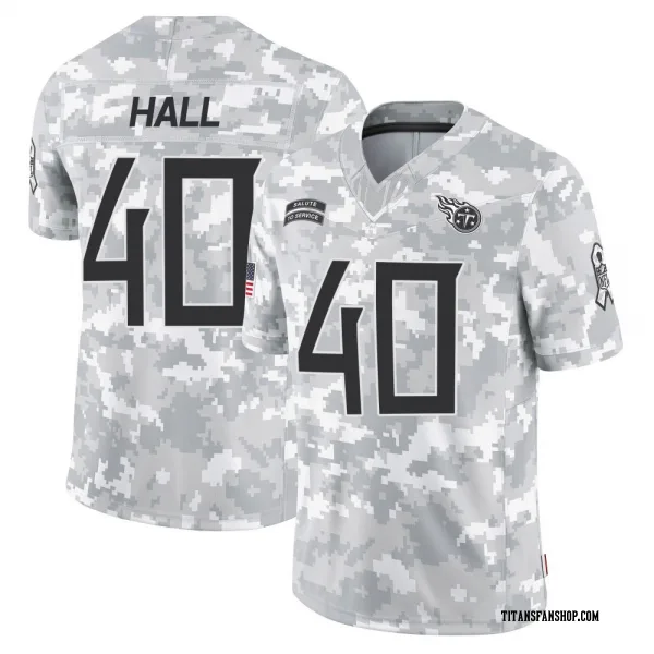 Men's Kemon Hall Tennessee Titans Limited Arctic Camo 2024 Salute to Service Jersey