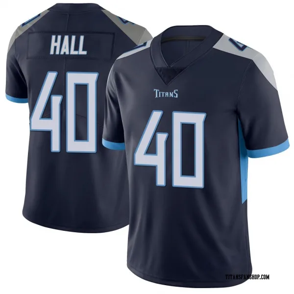 Men's Kemon Hall Tennessee Titans Limited Navy Vapor Untouchable Jersey