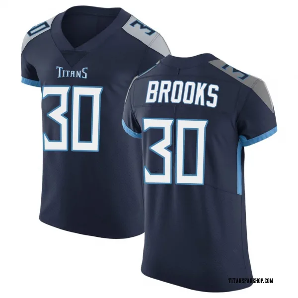 Men's Kendell Brooks Tennessee Titans Elite Navy Vapor Untouchable Jersey