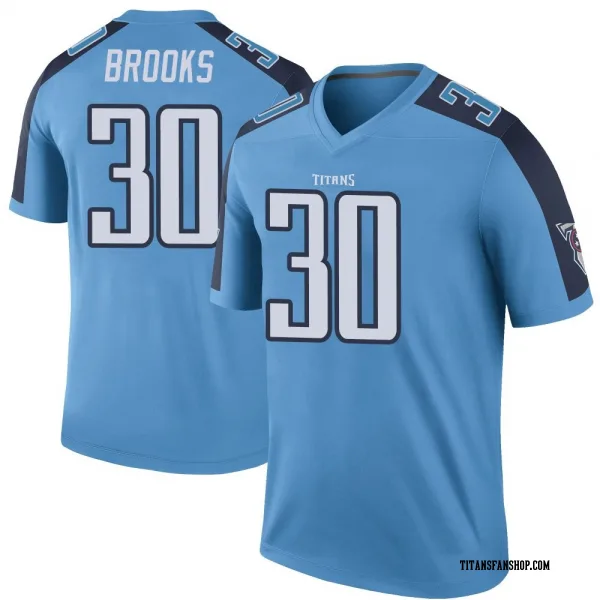 Men's Kendell Brooks Tennessee Titans Legend Light Blue Color Rush Jersey