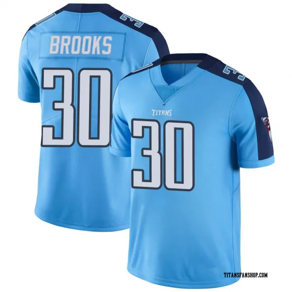 Men's Kendell Brooks Tennessee Titans Limited Light Blue Color Rush Jersey