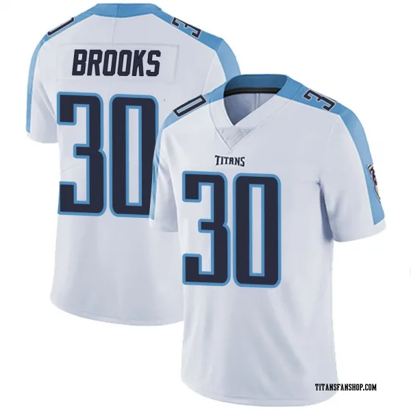 Men's Kendell Brooks Tennessee Titans Limited White Vapor Untouchable Jersey