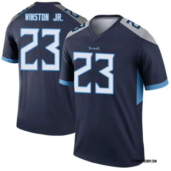 Men's Kevin Winston Jr. Tennessee Titans Legend Navy Jersey