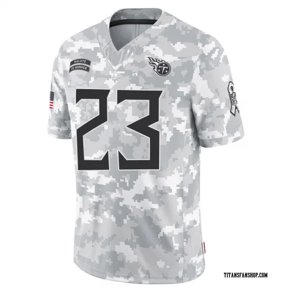 Men's Kevin Winston Jr. Tennessee Titans Limited Arctic Camo 2024 Salute to Service Jersey