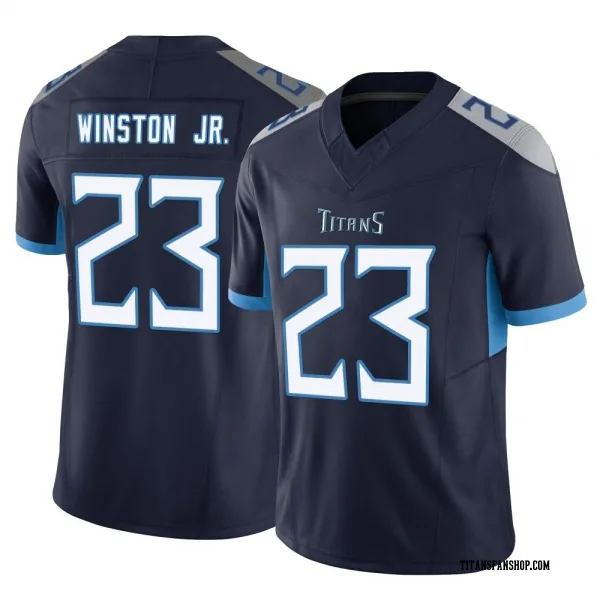 Men's Kevin Winston Jr. Tennessee Titans Limited Navy Vapor F.U.S.E. Jersey