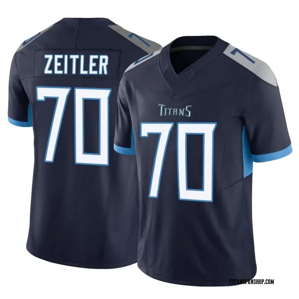 Men's Kevin Zeitler Tennessee Titans Limited Navy Vapor F.U.S.E. Jersey