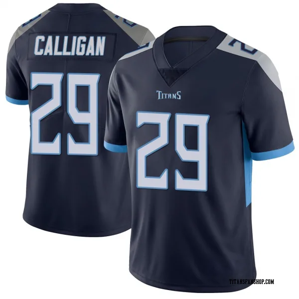 Men's Keydrain Calligan Tennessee Titans Limited Navy Vapor Untouchable Jersey