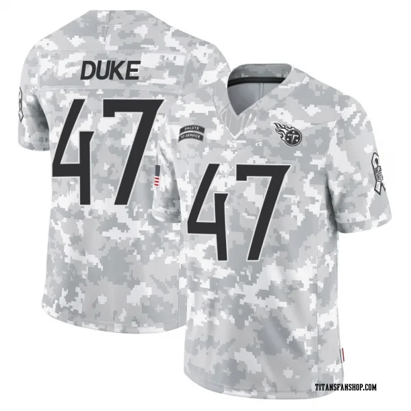 Men's Khalid Duke Tennessee Titans Limited Arctic Camo 2024 Salute to Service Jersey