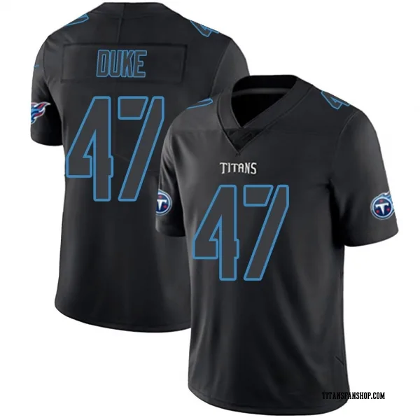 Men's Khalid Duke Tennessee Titans Limited Black Impact Jersey