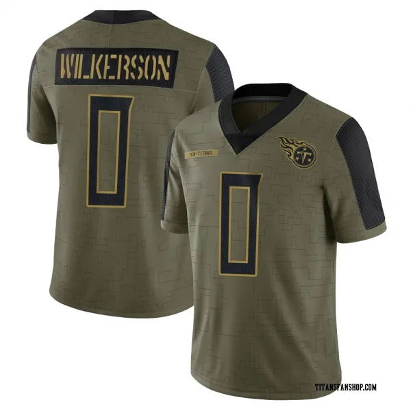 Men's Kristian Wilkerson Tennessee Titans Limited Olive 2021 Salute To Service Jersey