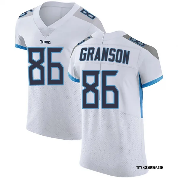Men's Kylen Granson Tennessee Titans Elite White Vapor Untouchable Jersey