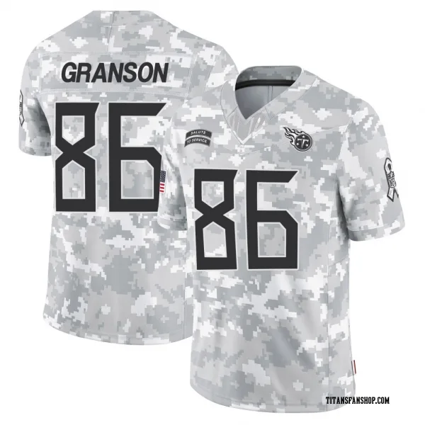 Men's Kylen Granson Tennessee Titans Limited Arctic Camo 2024 Salute to Service Jersey