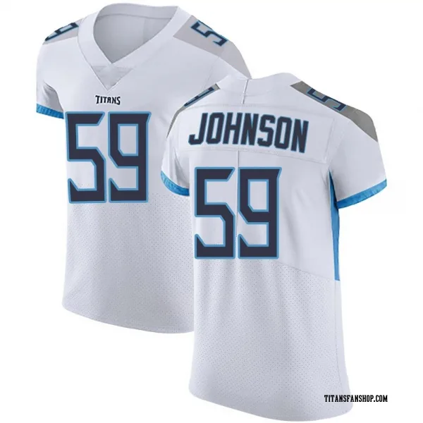 Men's Kyron Johnson Tennessee Titans Elite White Vapor Untouchable Jersey