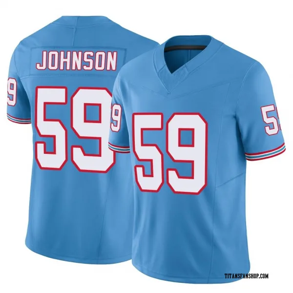 Men's Kyron Johnson Tennessee Titans Limited Light Blue Vapor F.U.S.E. Jersey