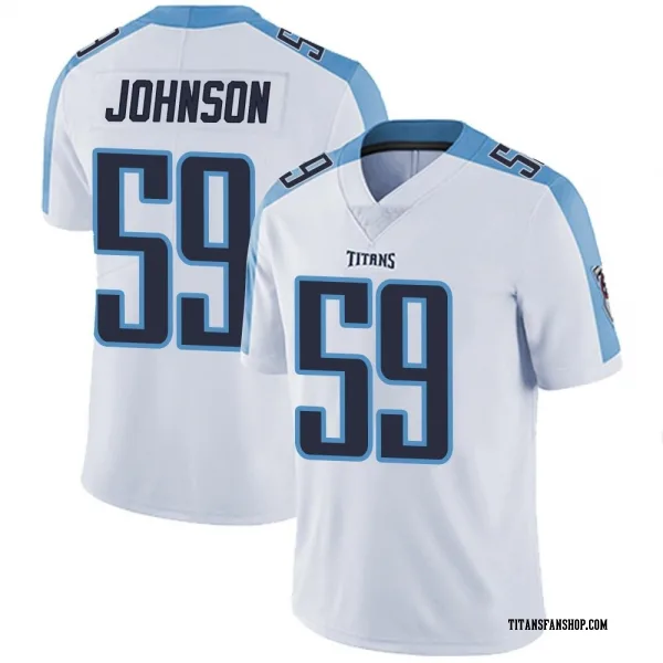 Men's Kyron Johnson Tennessee Titans Limited White Vapor Untouchable Jersey