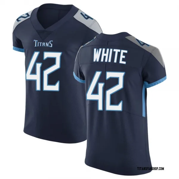 Men's Kyzir White Tennessee Titans Elite Navy Vapor Untouchable Jersey
