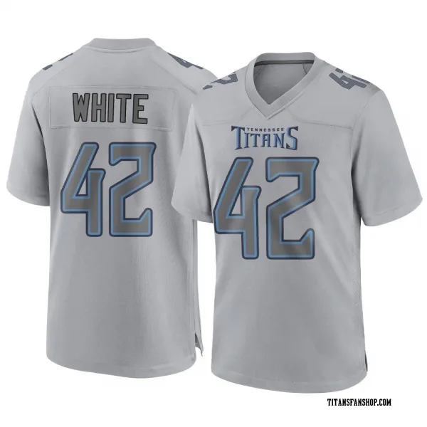 Men's Kyzir White Tennessee Titans Game Gray Atmosphere Fashion Jersey