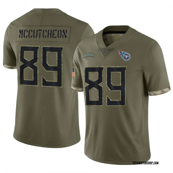 Men's Lance McCutcheon Tennessee Titans Limited Olive 2022 Salute To Service Jersey