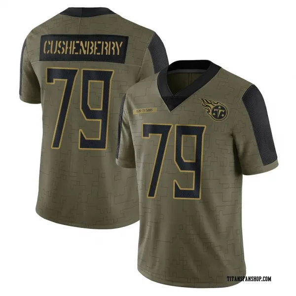 Men's Lloyd Cushenberry III Tennessee Titans Limited Olive 2021 Salute To Service Jersey