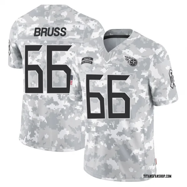 Men's Logan Bruss Tennessee Titans Limited Arctic Camo 2024 Salute to Service Jersey