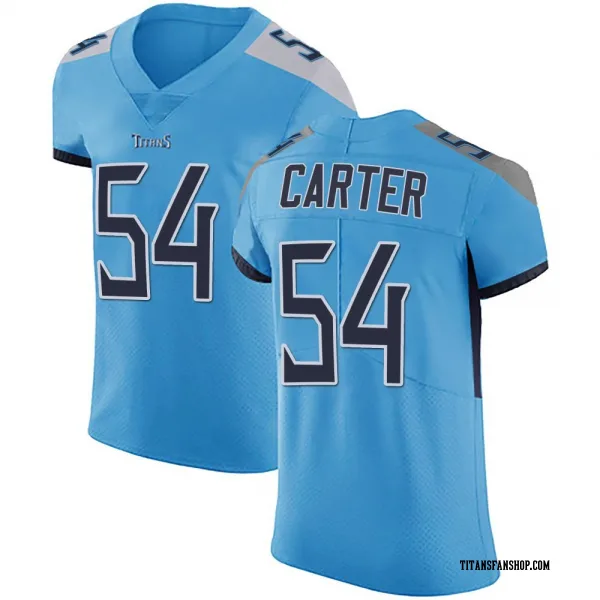 Men's Lorenzo Carter Tennessee Titans Elite Light Blue Team Color Vapor Untouchable Jersey
