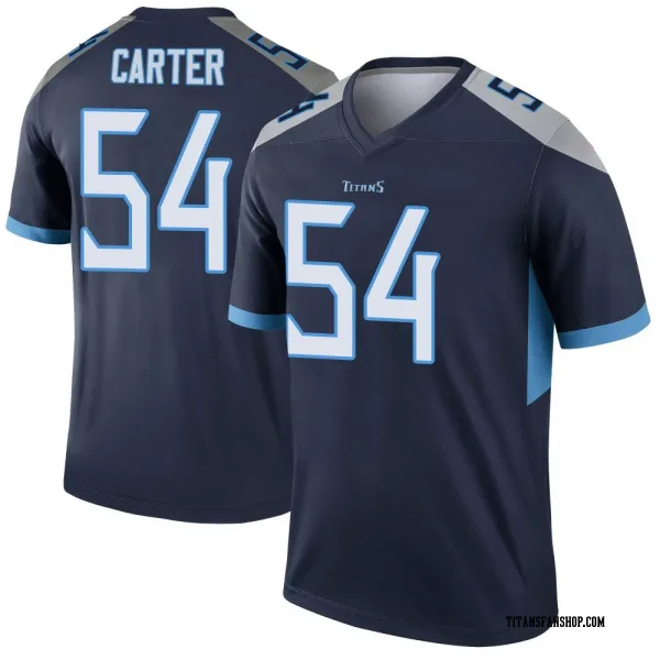 Men's Lorenzo Carter Tennessee Titans Legend Navy Jersey