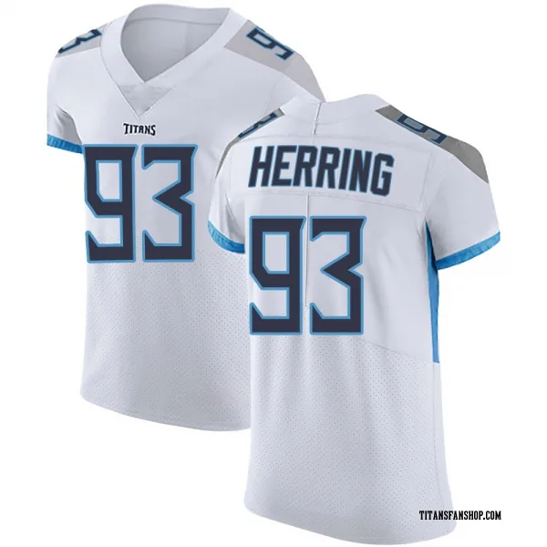 Men's Malik Herring Tennessee Titans Elite White Vapor Untouchable Jersey