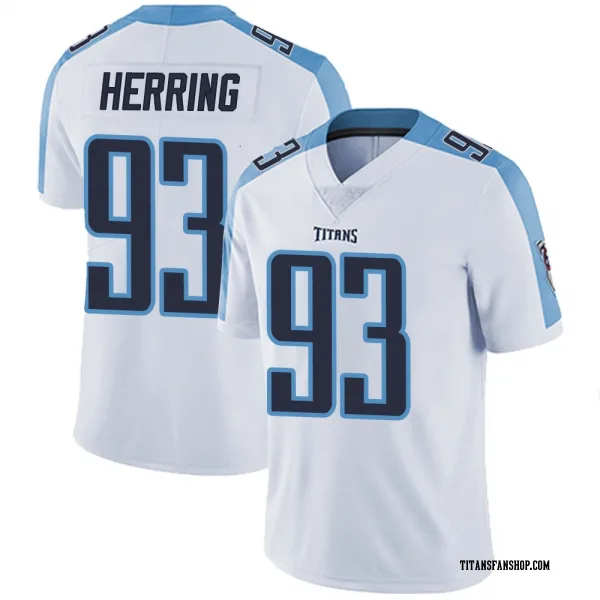 Men's Malik Herring Tennessee Titans Limited White Vapor Untouchable Jersey