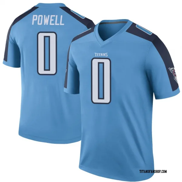 Men's Mani Powell Tennessee Titans Legend Light Blue Color Rush Jersey